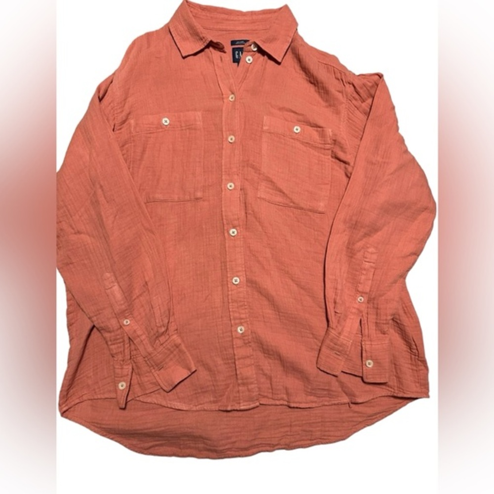 GAP‎ Big Shirt Crinkle Gauze size small